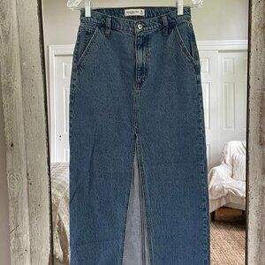 Abercrombie & Fitch long denim skirt